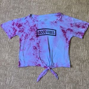 tie dye crop top